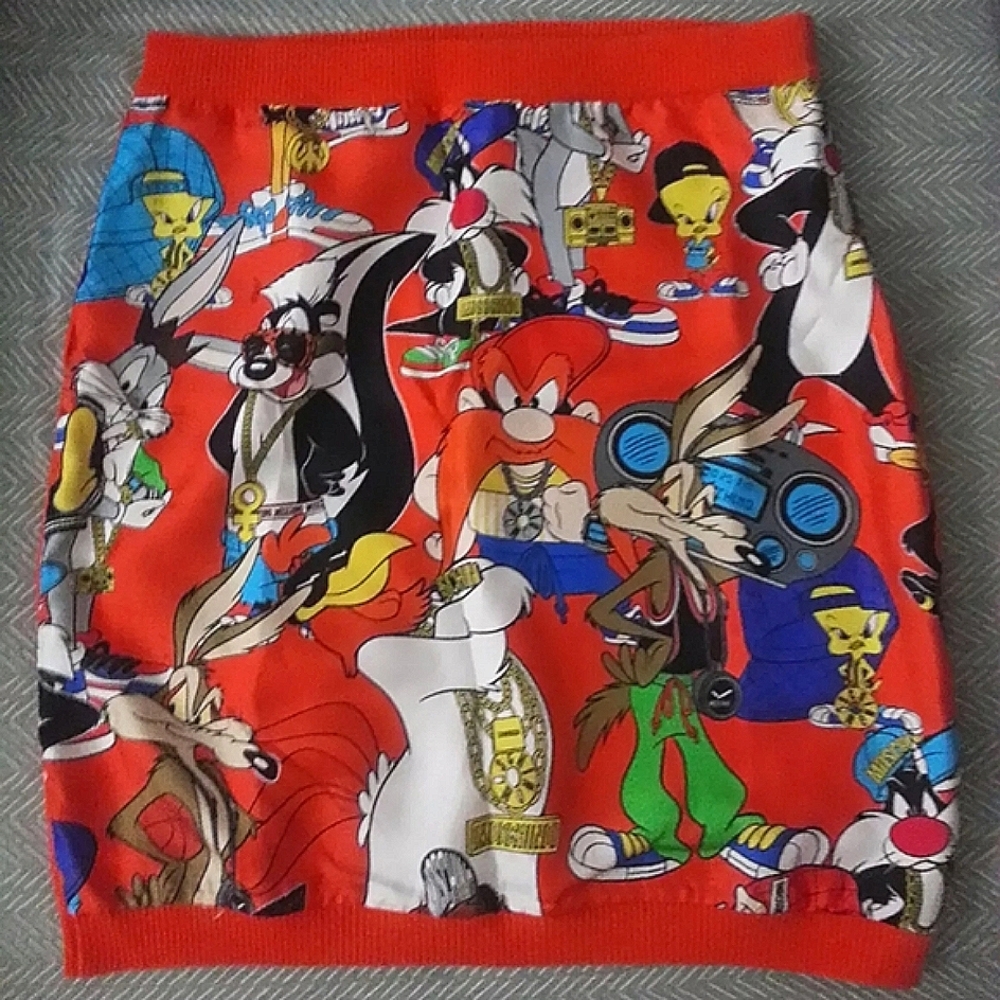 MOSCHINO Looney Tunes Stretchy Mini Skirt
